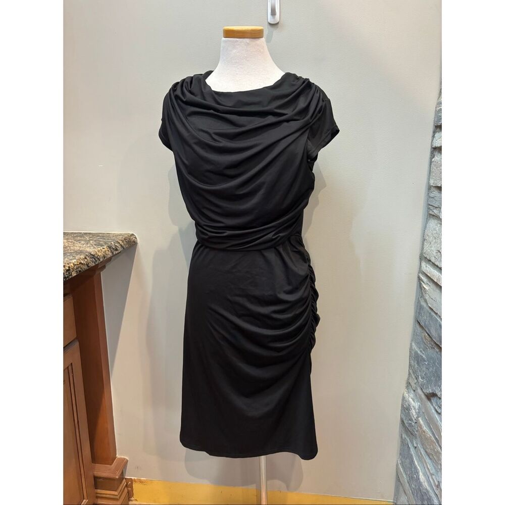 Amazon clocolor NWT XL black pullover butt enhancing polyester dress